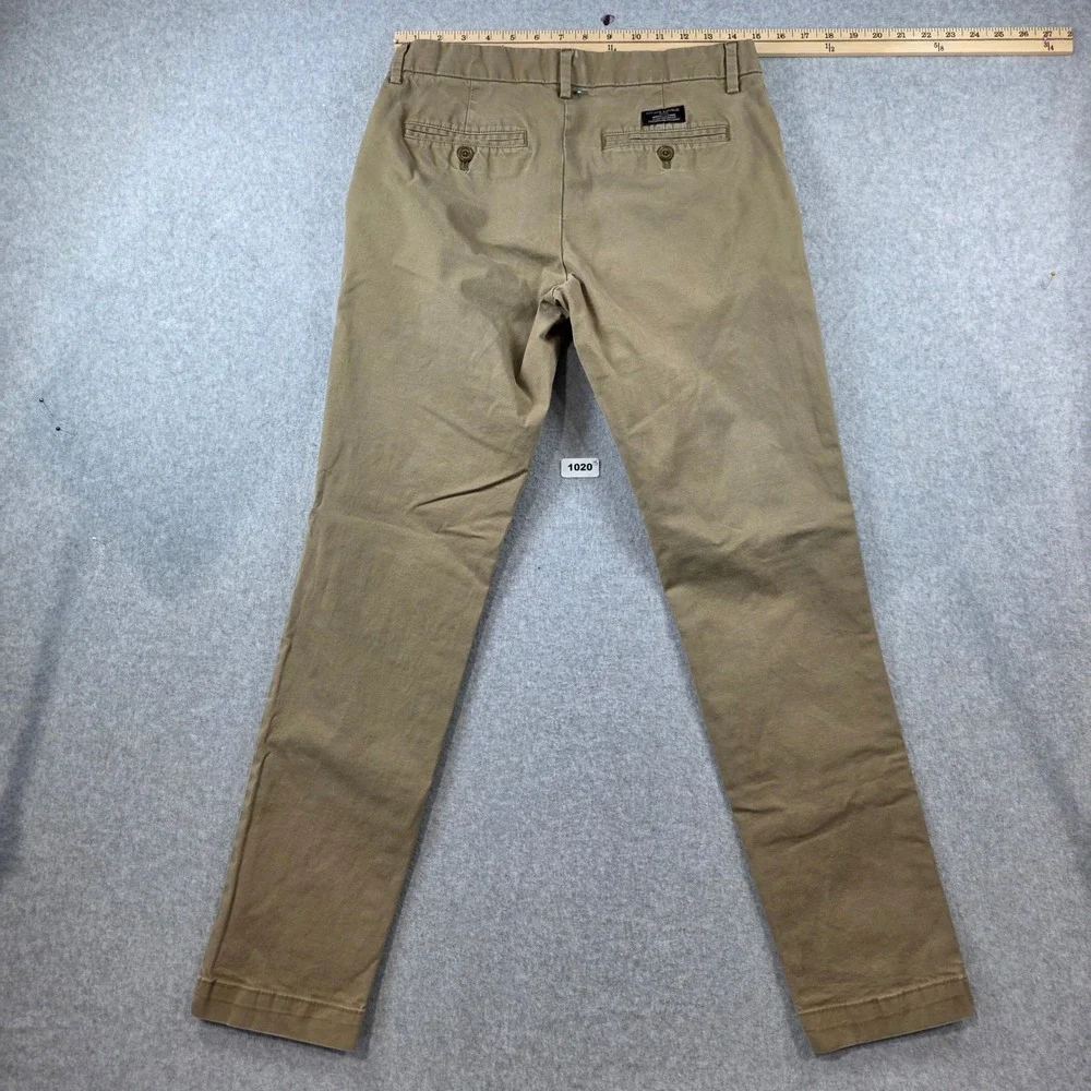 Banana Republic Mason Chino Mens 29x32‎ Khaki Tan Athletic Tapered Pants Cotton